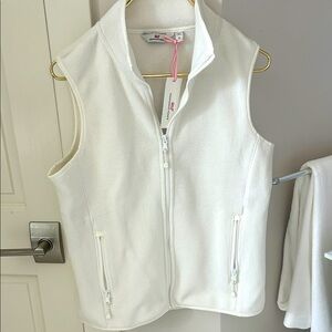 Vineyard Vines Women's Ivory Fleece Vest
